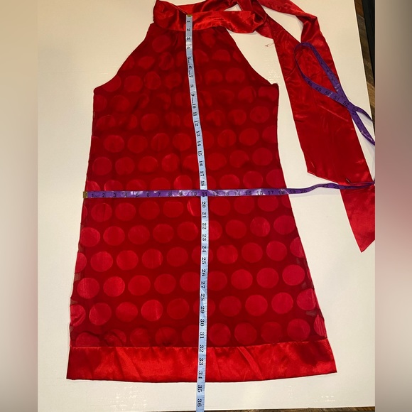 Woman’s Red Polka Dot Dress - Picture 8 of 13
